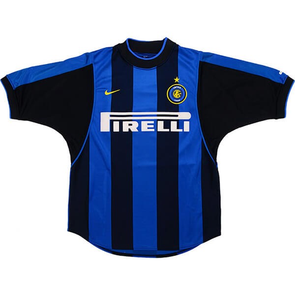 Tailandia Replicas Camiseta Inter 1ª Retro 2000 2001 Azul